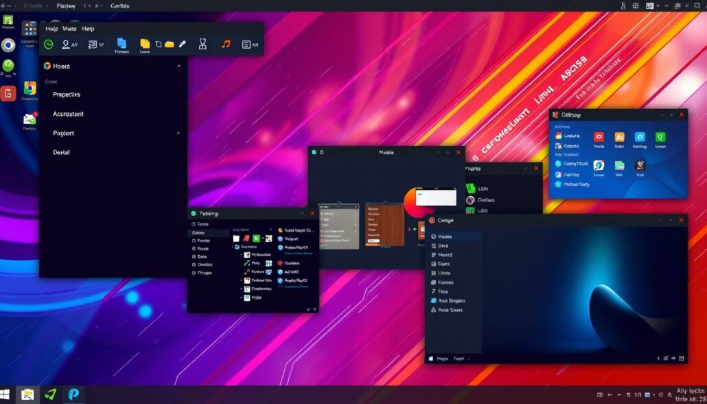 Linux desktop panel customization