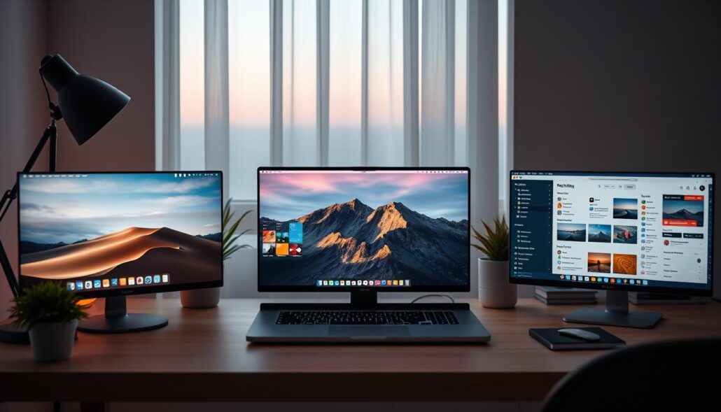 use multiple desktops for focused work